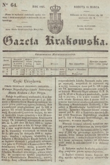 Gazeta Krakowska. 1837, nr 64
