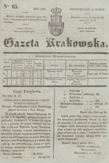 Gazeta Krakowska. 1837, nr 65