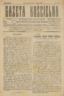 Gazeta Kościelna : pismo poświęcone sprawom kościelnym i społecznym : organ Towarzystwa Wzajemnej Pomocy Kapłanów. R.28, 1921, nr 13