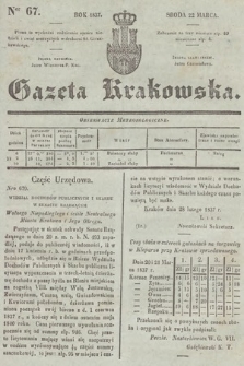 Gazeta Krakowska. 1837, nr 67