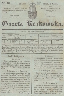 Gazeta Krakowska. 1837, nr 70