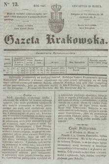 Gazeta Krakowska. 1837, nr 73