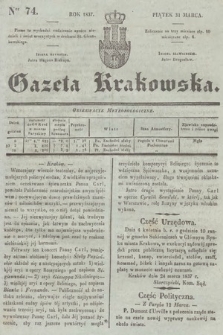 Gazeta Krakowska. 1837, nr 74