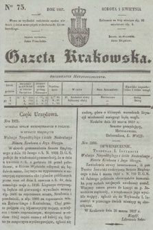 Gazeta Krakowska. 1837, nr 75