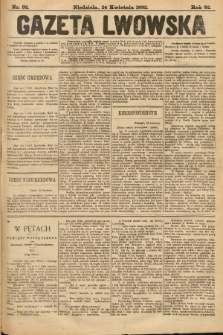 Gazeta Lwowska. 1892, nr 93