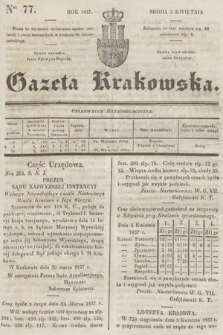 Gazeta Krakowska. 1837, nr 77