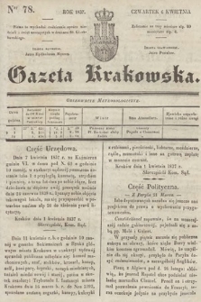 Gazeta Krakowska. 1837, nr 78