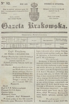 Gazeta Krakowska. 1837, nr 82