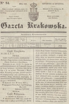 Gazeta Krakowska. 1837, nr 84