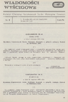 Wiadomości Wyścigowe : biuletyn oficjalny Państwowych Torów Wyścigów Konnych. 1979, nr 3