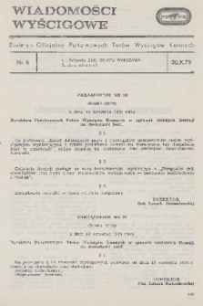 Wiadomości Wyścigowe : biuletyn oficjalny Państwowych Torów Wyścigów Konnych. 1979, nr 6