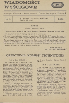Wiadomości Wyścigowe : biuletyn oficjalny Państwowych Torów Wyścigów Konnych. 1982, nr 3