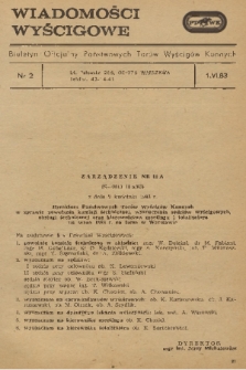 Wiadomości Wyścigowe : biuletyn oficjalny Państwowych Torów Wyścigów Konnych. 1983, nr 2