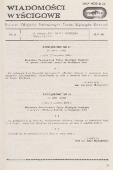 Wiadomości Wyścigowe : biuletyn oficjalny Państwowych Torów Wyścigów Konnych. 1986, nr 3
