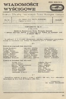Wiadomości Wyścigowe : biuletyn oficjalny Państwowych Torów Wyścigów Konnych. 1989, nr 10