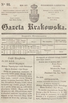 Gazeta Krakowska. 1837, nr 93