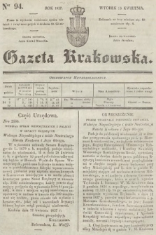 Gazeta Krakowska. 1837, nr 94