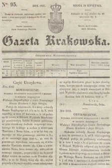 Gazeta Krakowska. 1837, nr 95