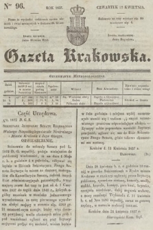 Gazeta Krakowska. 1837, nr 96