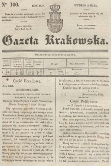 Gazeta Krakowska. 1837, nr 100