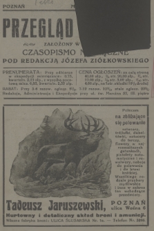 Przegląd Leśniczy : czasopismo miesięczne. 1924 (Maj)