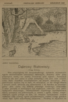 Przegląd Leśniczy. 1926 (Grudzień) 
