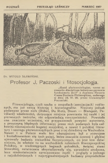 Przegląd Leśniczy. 1927 (Marzec)