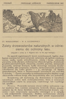 Przegląd Leśniczy. 1927 (Październik)