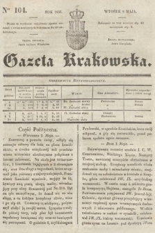 Gazeta Krakowska. 1837, nr 104