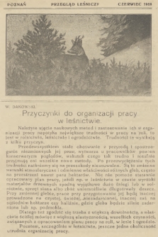 Przegląd Leśniczy. 1928 (Czerwiec)