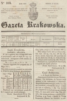 Gazeta Krakowska. 1837, nr 105