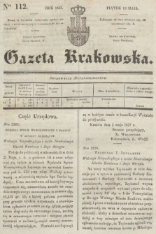 Gazeta Krakowska. 1837, nr 112