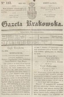 Gazeta Krakowska. 1837, nr 113