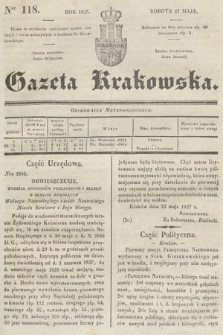 Gazeta Krakowska. 1837, nr 118