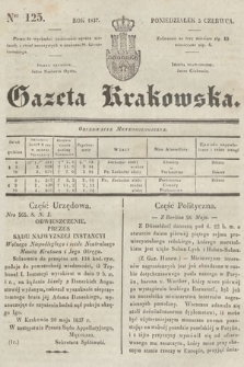 Gazeta Krakowska. 1837, nr 125