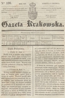Gazeta Krakowska. 1837, nr 136