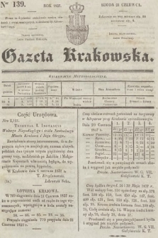 Gazeta Krakowska. 1837, nr 139