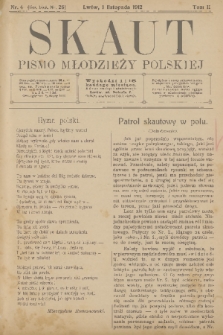 Skaut : pismo młodzieży polskiej. T.2, 1912, nr 4