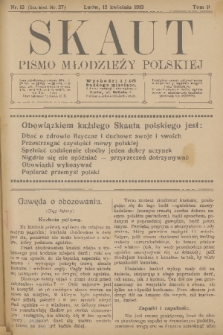 Skaut : pismo młodzieży polskiej. T.2, 1913, nr 15