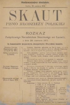 Skaut : pismo młodzieży polskiej. T.2, 1913, nadzwyczajny dodatek