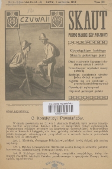 Skaut : pismo młodzieży polskiej. T.3, 1913, nr 1-3