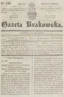 Gazeta Krakowska. 1837, nr 142
