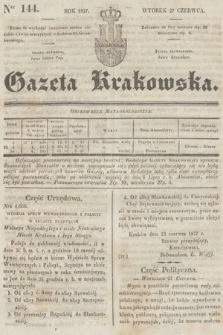Gazeta Krakowska. 1837, nr 144