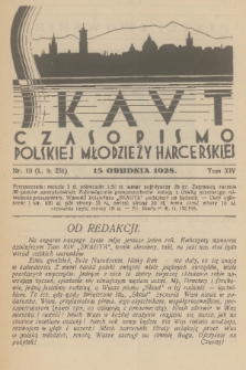 Skaut : czasopismo polskiej młodzieży harcerskiej. T.14, 1928, nr 10