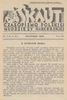 Skaut : czasopismo polskiej młodzieży harcerskiej. T.15, 1929, nr 10