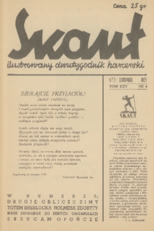 Skaut : ilustrowany dwutygodnik harcerski. T.25, 1937, nr 4