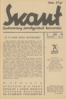 Skaut : ilustrowany dwutygodnik harcerski. T.25, 1938, nr 10