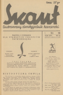 Skaut : ilustrowany dwutygodnik harcerski. T.25, 1938, nr 15