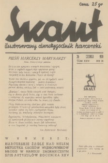 Skaut : ilustrowany dwutygodnik harcerski. T.25, 1938, nr 18