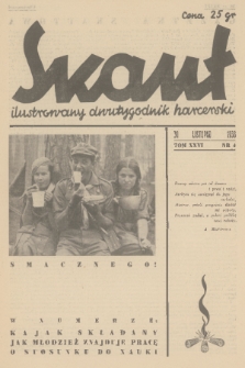 Skaut : ilustrowany dwutygodnik harcerski. T.26, 1938, nr 4